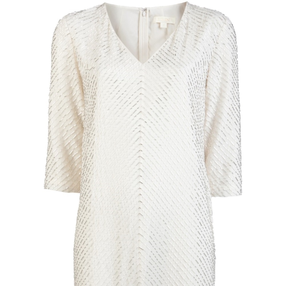 ERIN Fetherston Bugle Bead V-Neck Dress, Size: 2